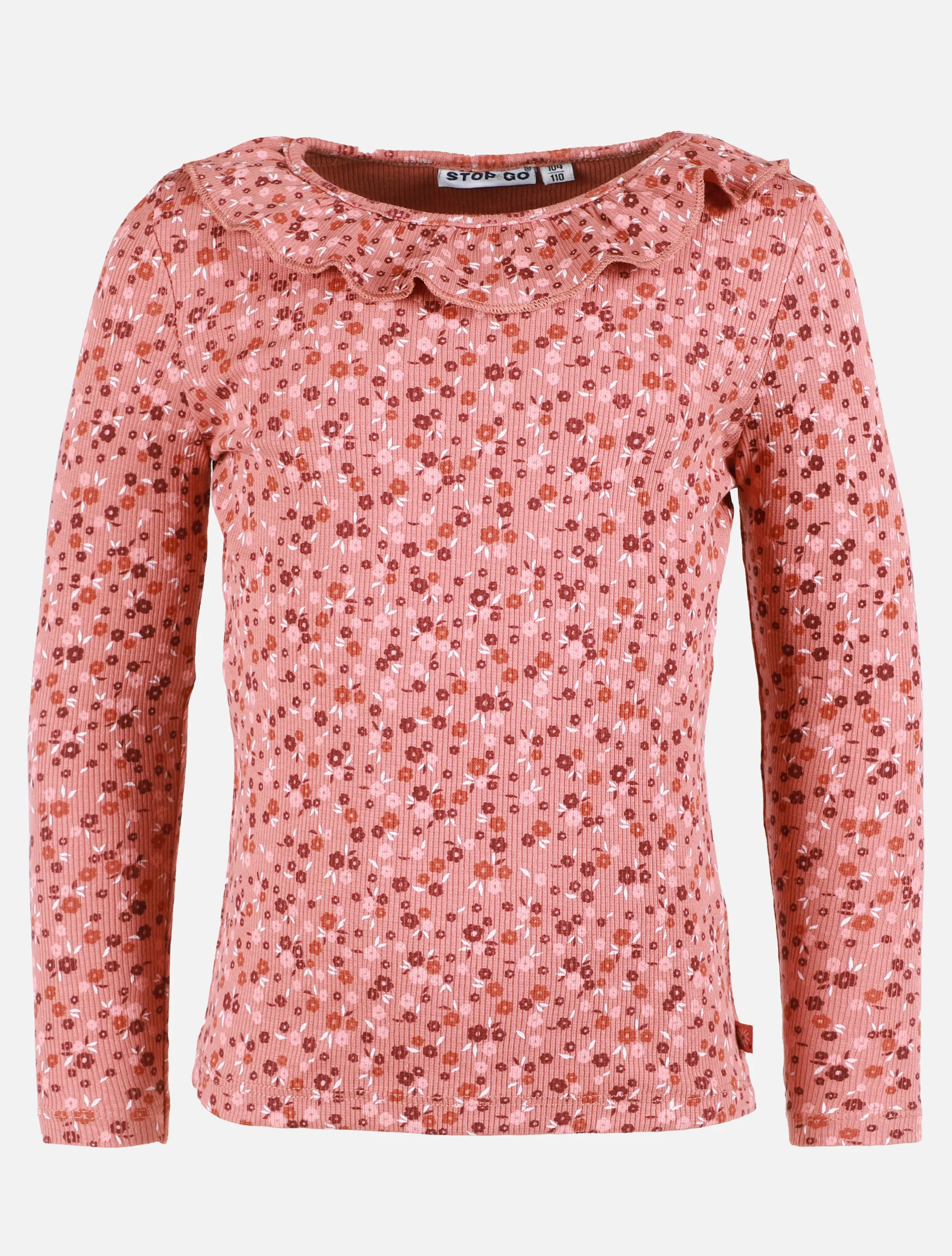 Mädchen Longsleeve mit Blumenprint