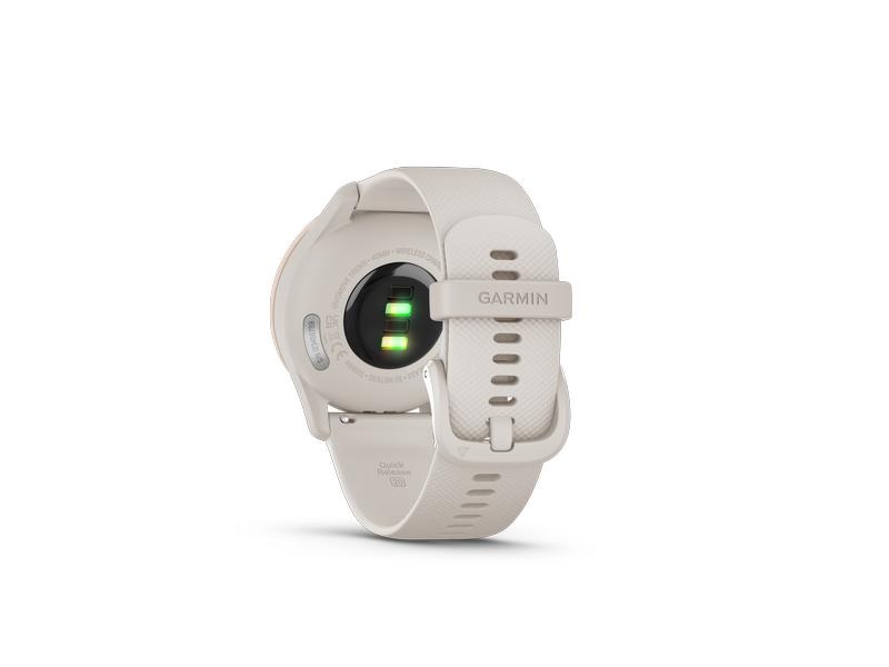 GARMIN Sportuhr Vivomove Trend Weiss/Rosa Hybrid-Smartwatch