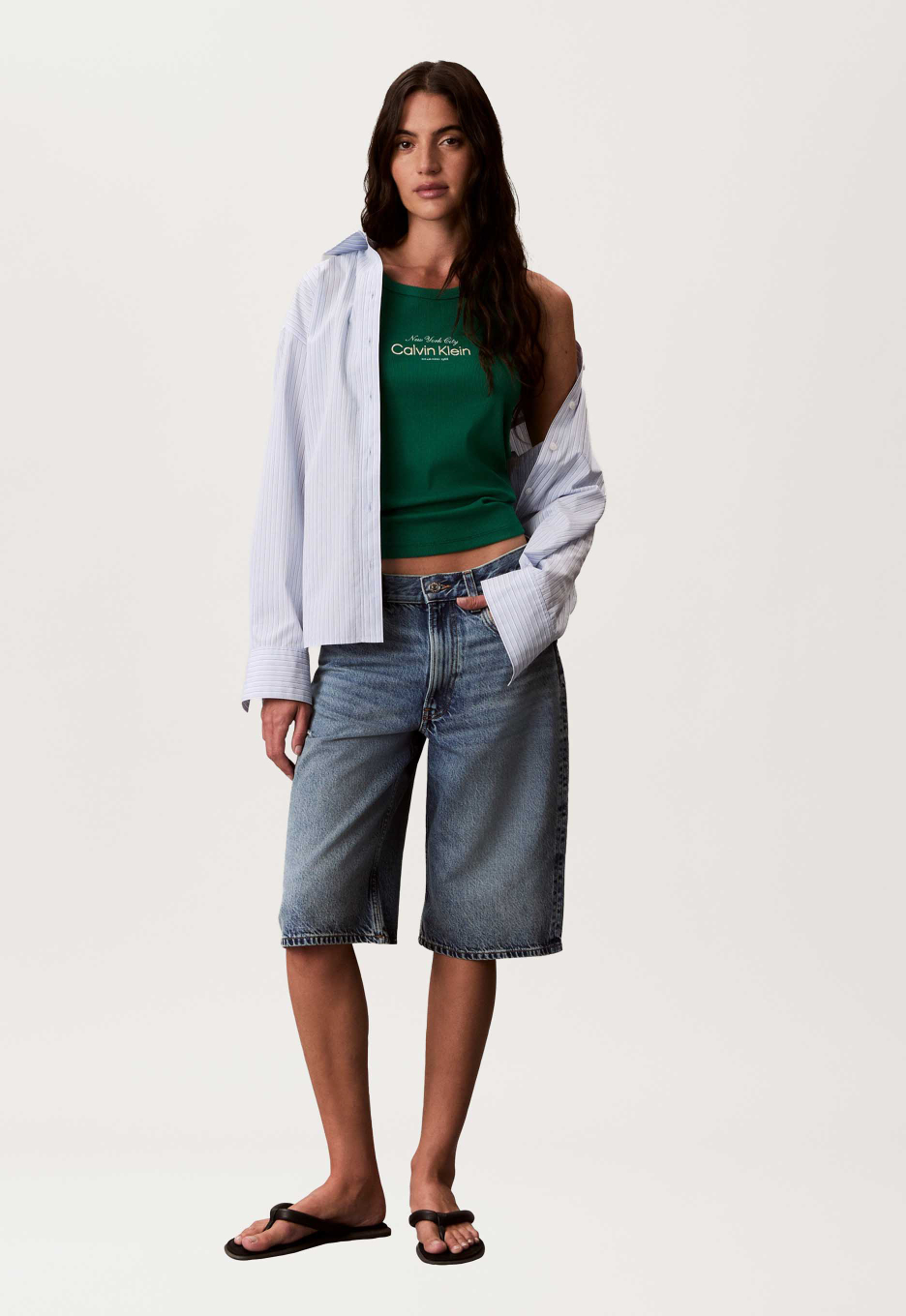 Calvin Klein Rib Graphic Tanktop