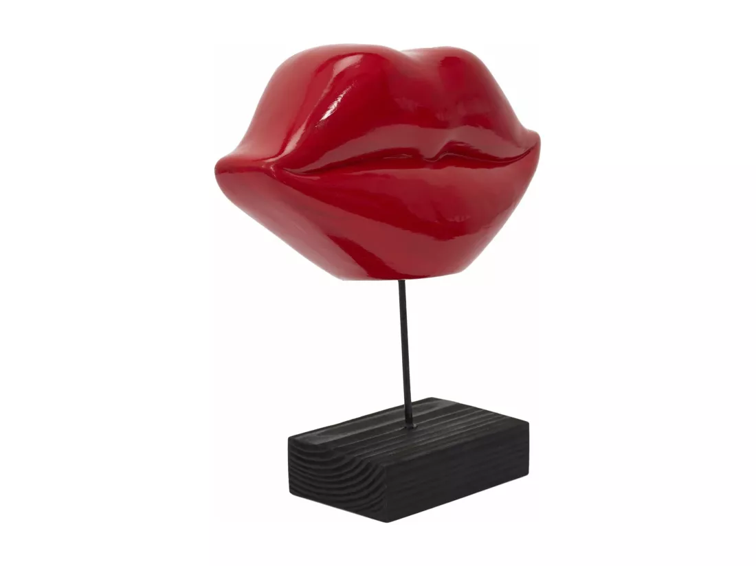 Deco A Poser Bouche Rouge H20cm