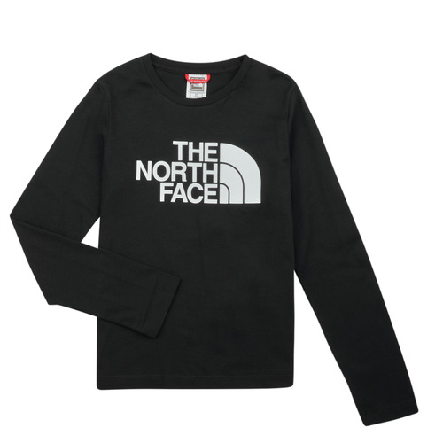 The North Face - TEEN L/S EASY TEE - Noir