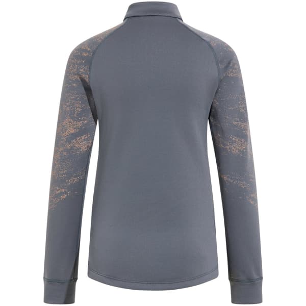 Sweat polaire ski rando ODLO BERRA GRAPHIC MIDLAYER 1/2 ZIP W INDIA INK