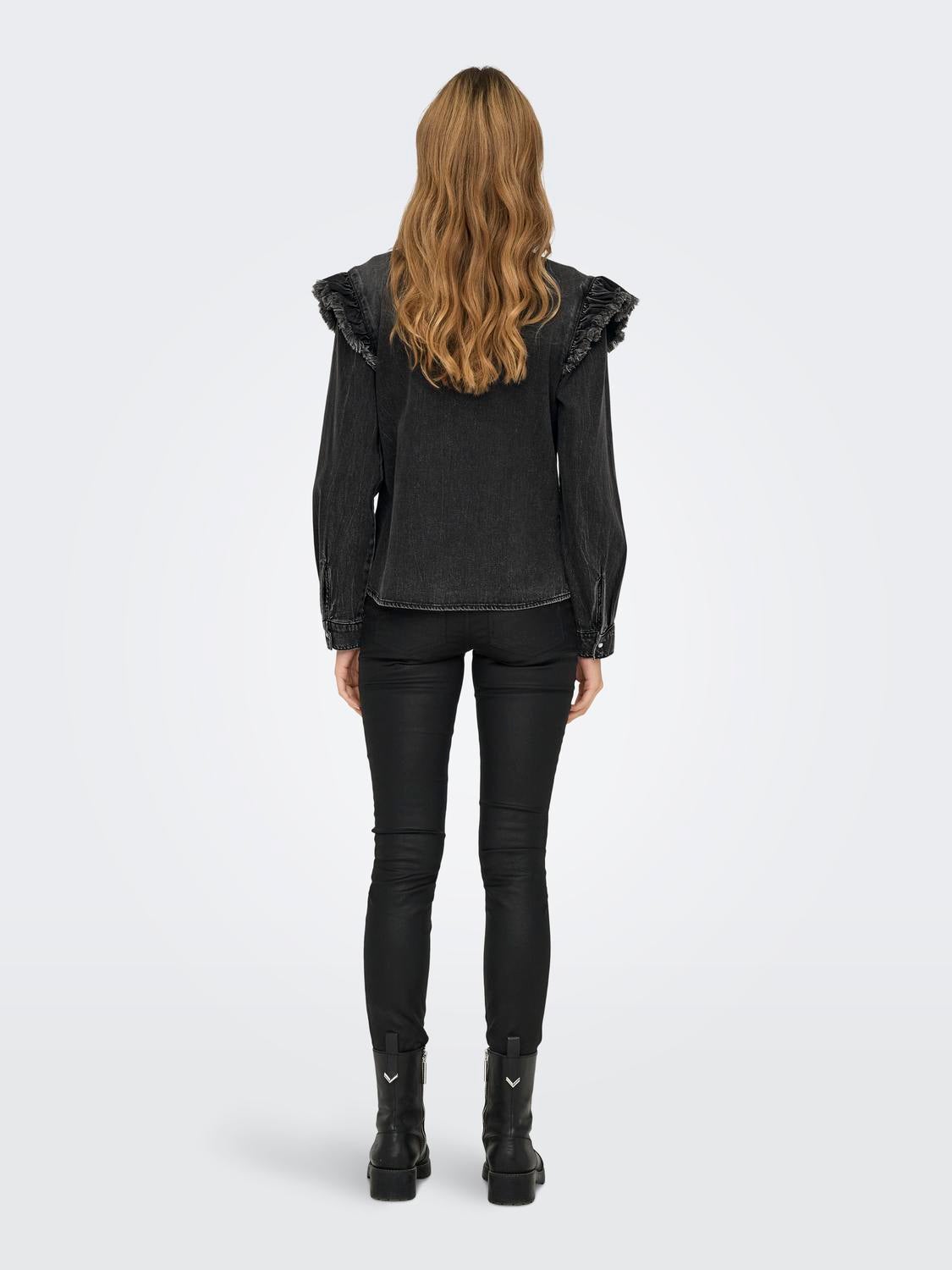 ONLBROADWAY Jeanshemd Washed Black