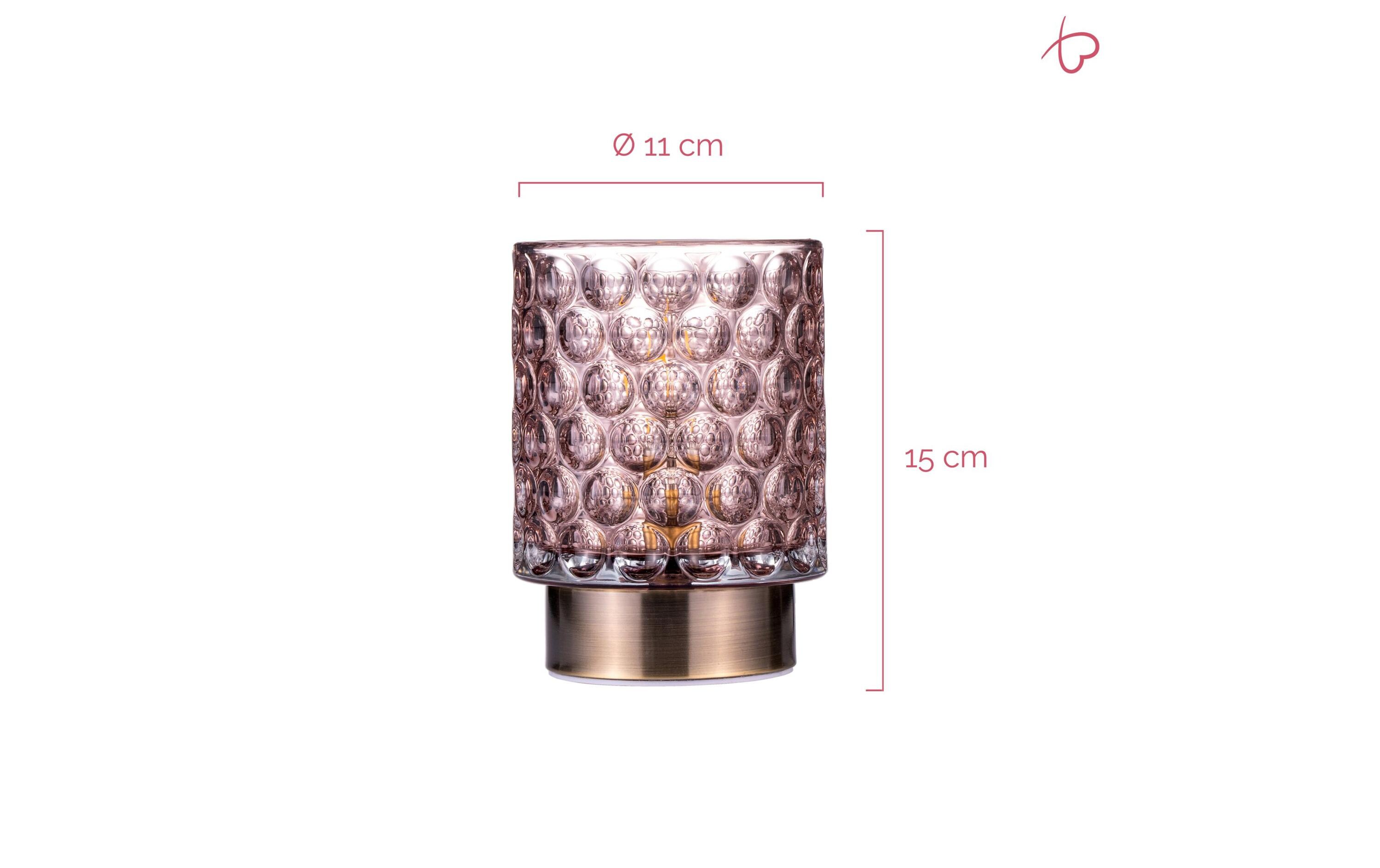 Tischleuchte Bright Glamour, E14, MehrfarbigLeuchte aus Glas/Metall
