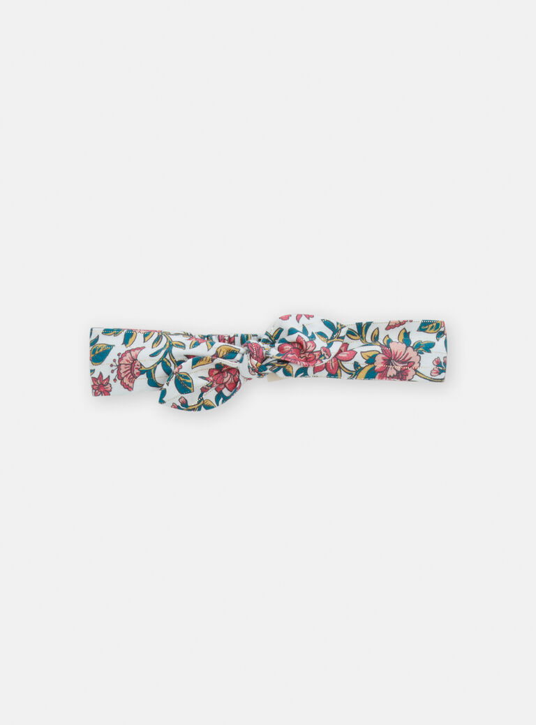 Bandeau à motif fleuris pour bébé fille