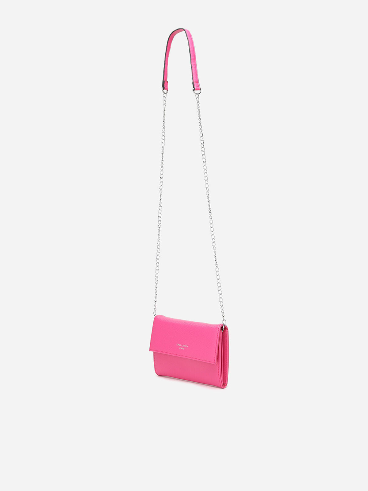 Petit sac bandoulière à rabat- Rose bonbon