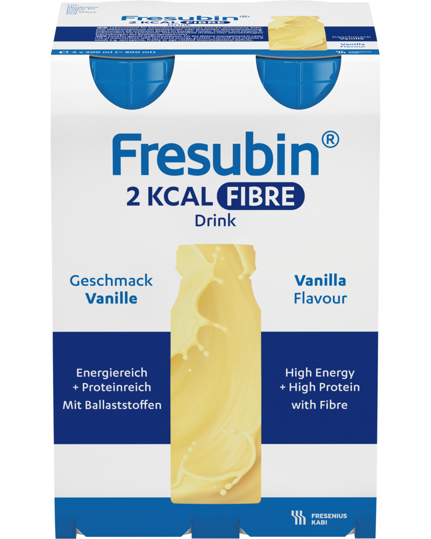 Fresubin 2 KCAL FIBRE Drink Vanilje 4 x 200 ml