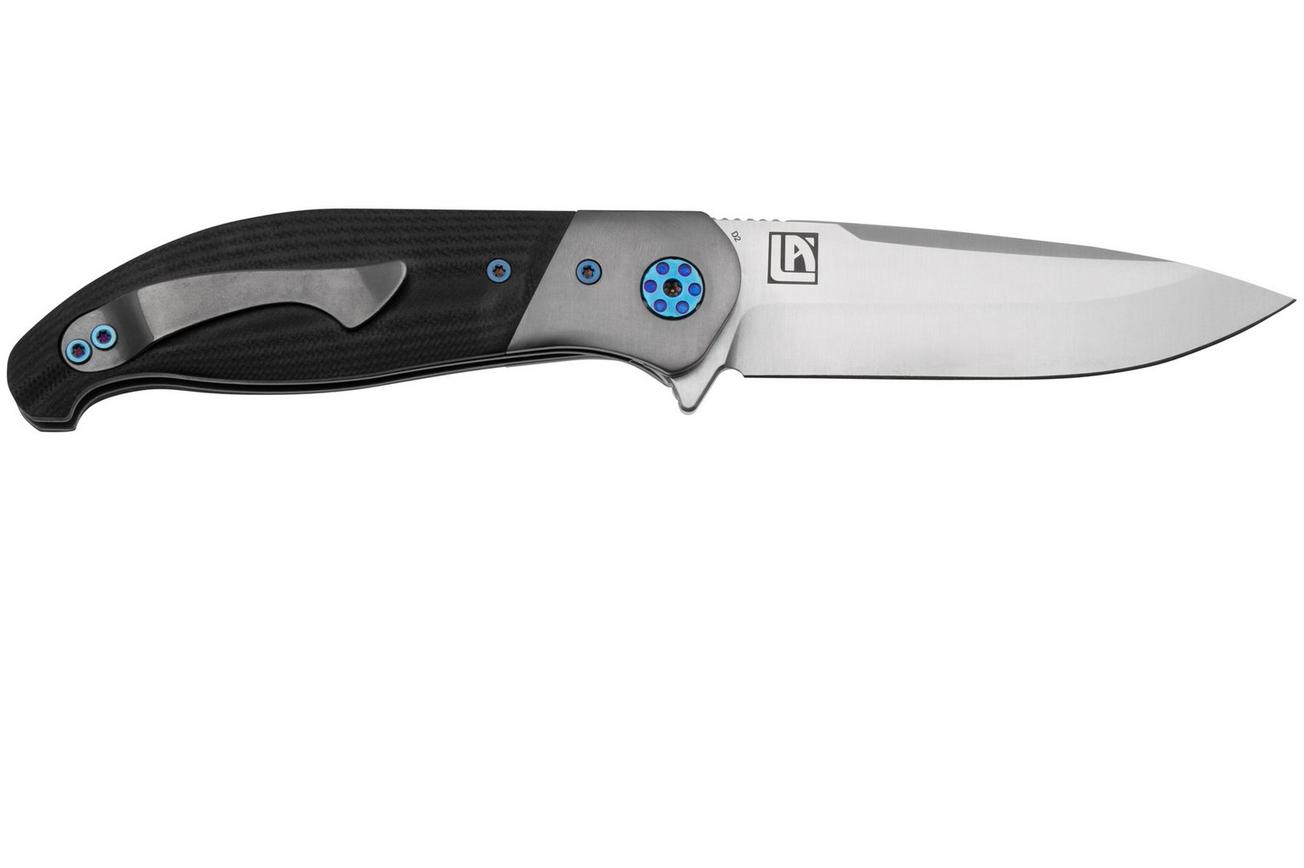 Böker Plus Undertow 01BO694 Satin D2, Black G10, zakmes, Lorien Arnold design