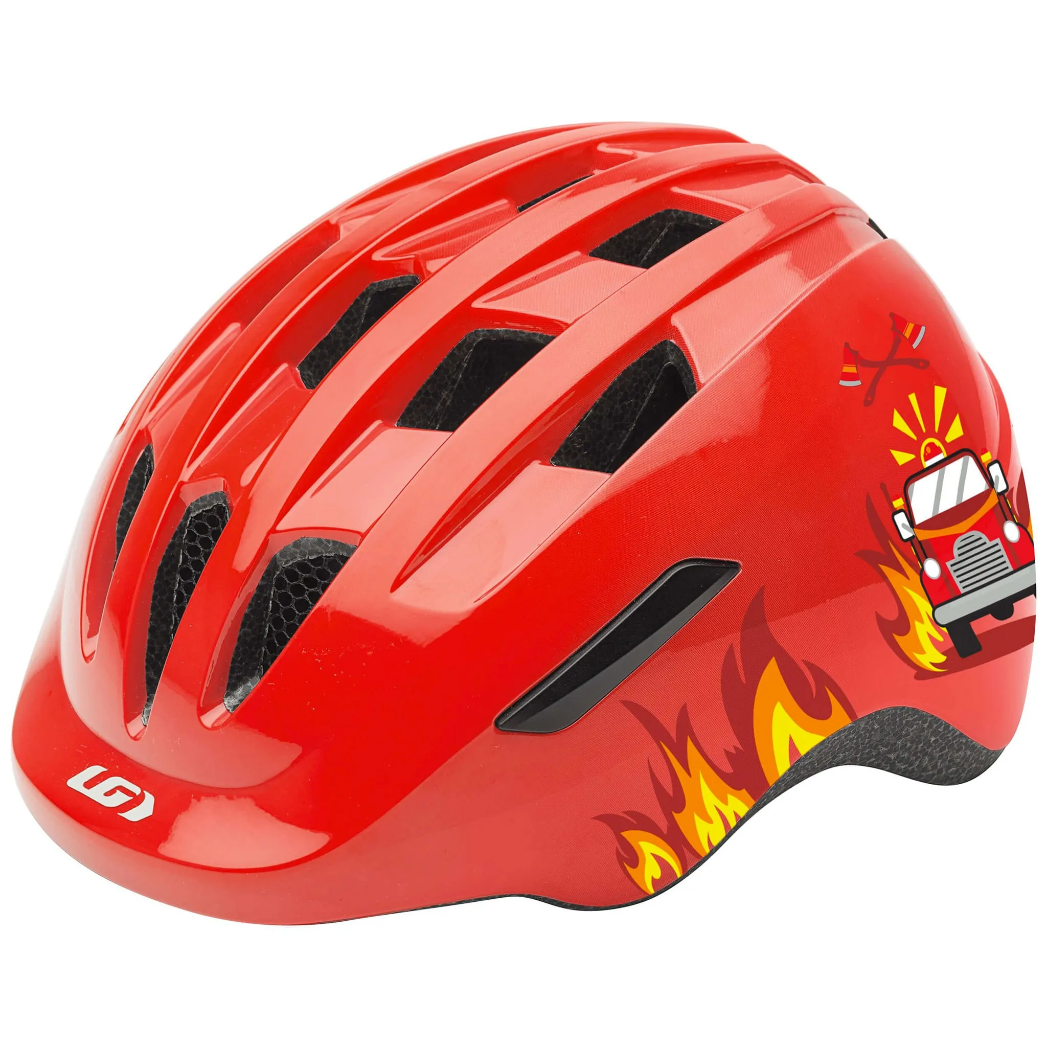 Louis Garneau Casque de Vélo Piccolo Enfant 46 à 51cm -  Camion Pompier