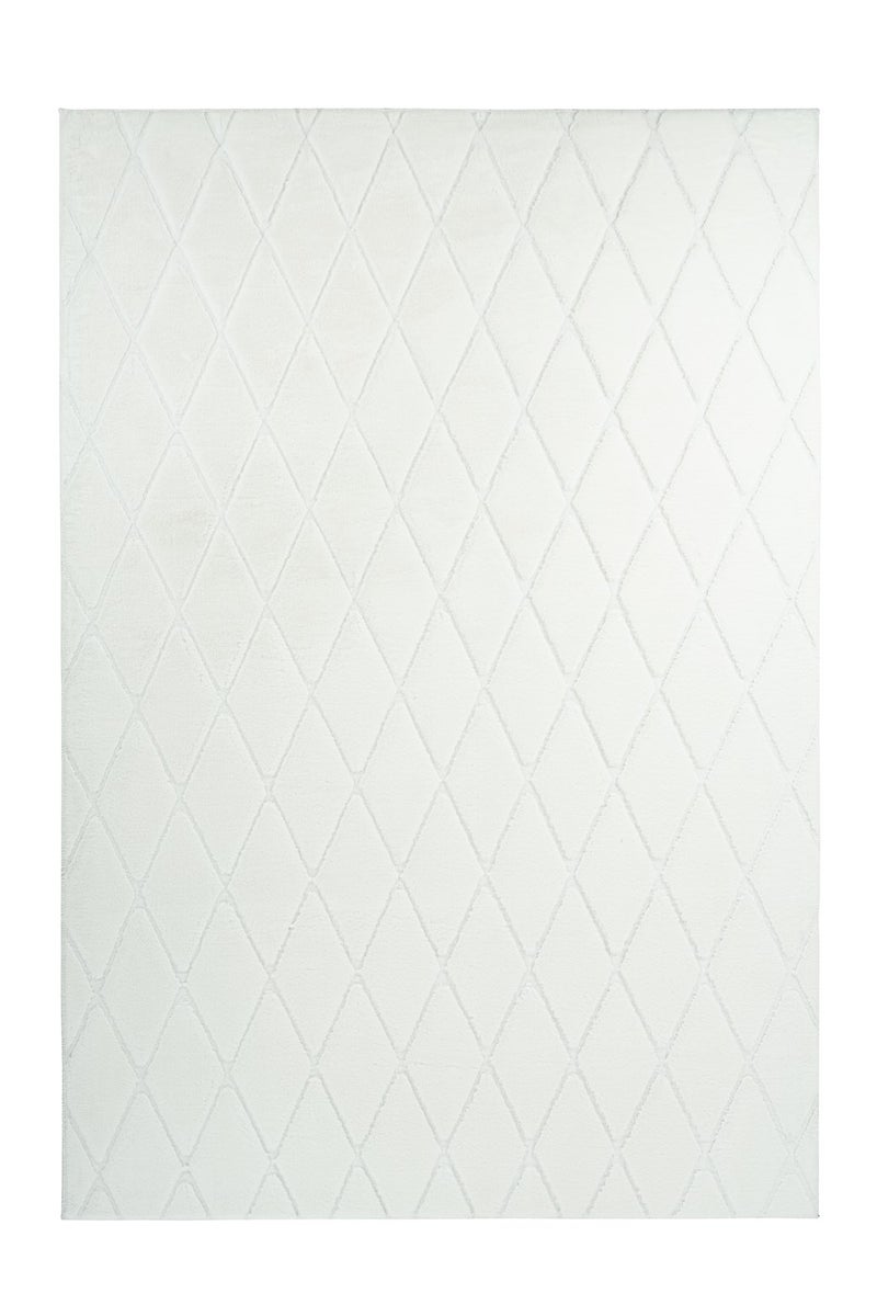 Laagpolig vloerkleed Splendora Wit Modern, Klassiek 80 x 150 cm