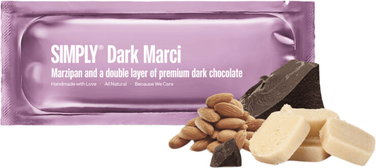 Simply Chocolate DARK MARCI chokoladebar No_color