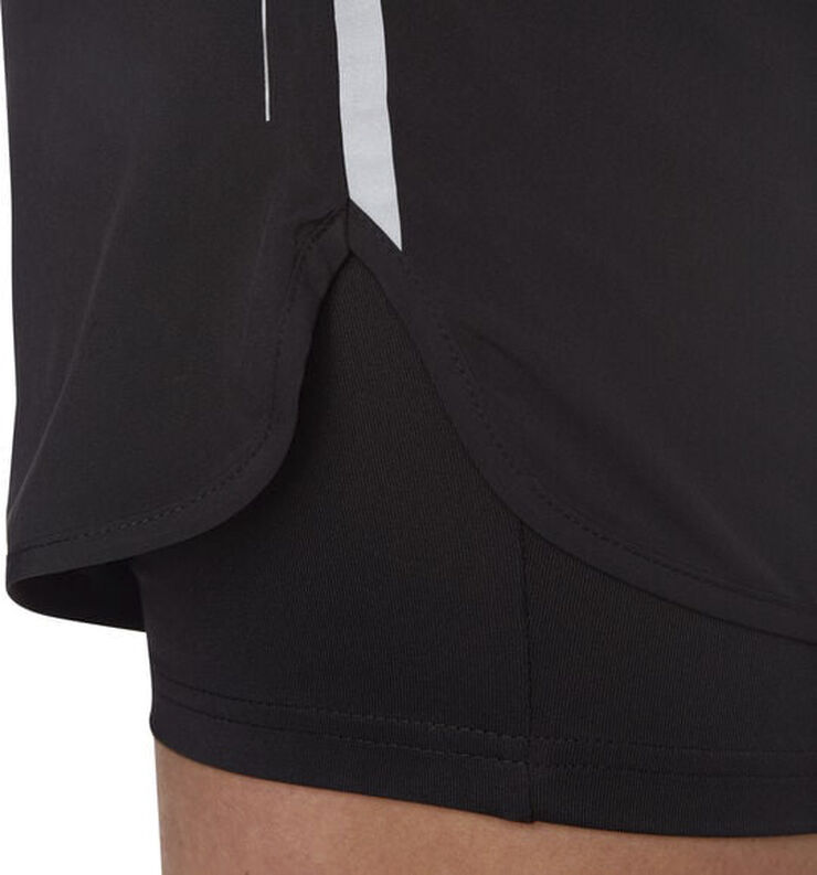 Energetics Isolda 2-i-1 løbeshorts Sort