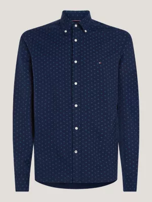 Camisa Slim de Sarja Escovada