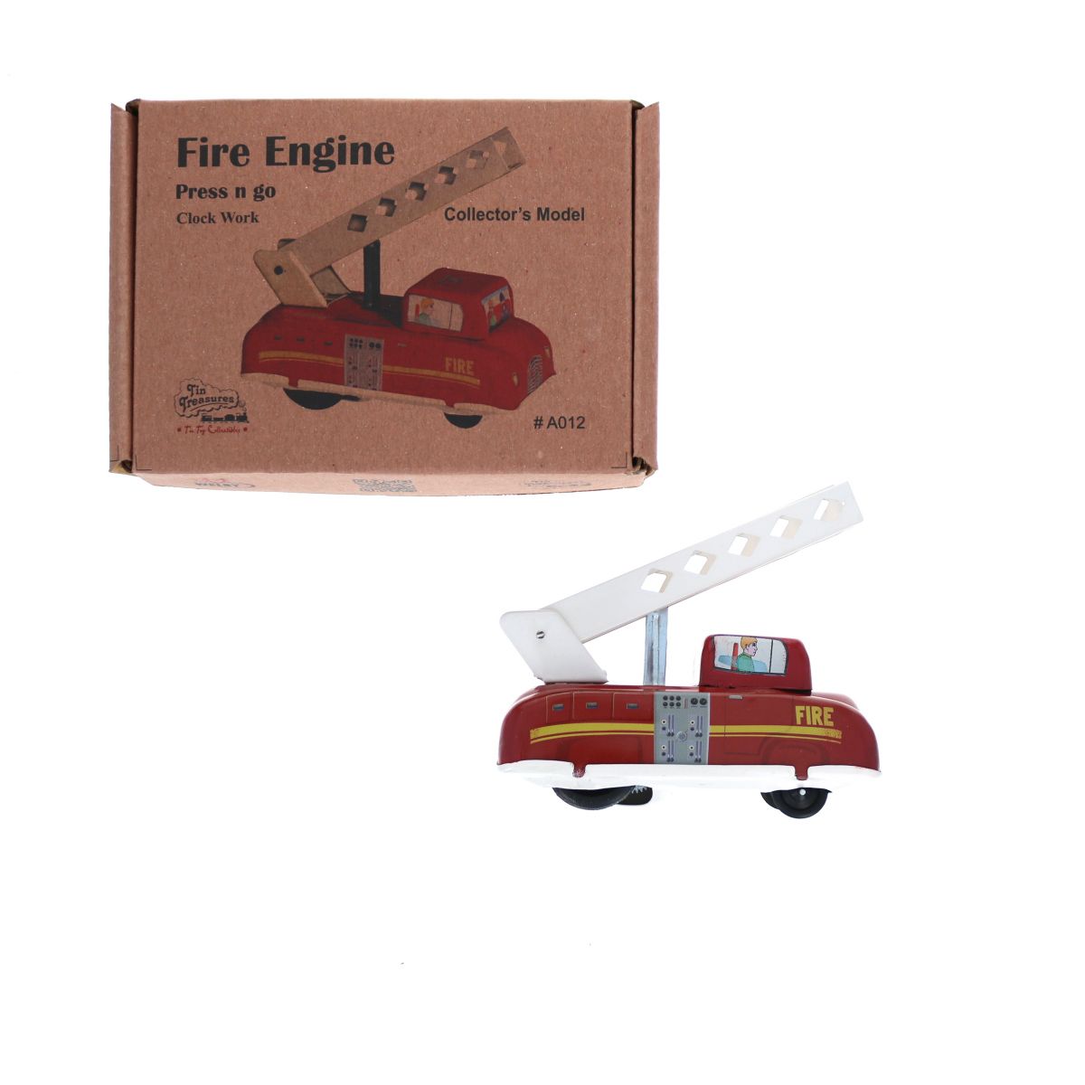 Petit camion de pompier en métal  Ma collection Vintage