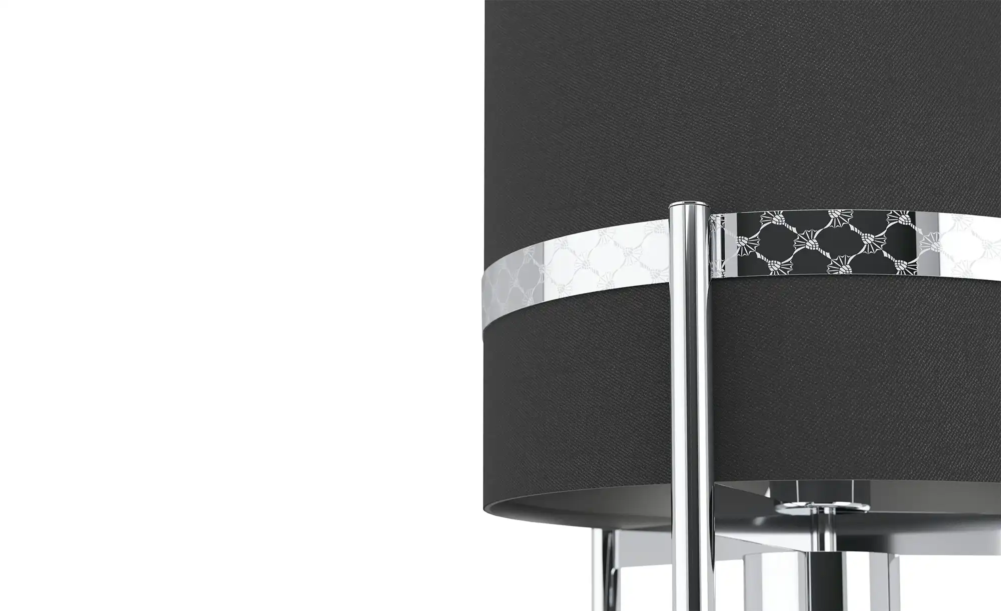 JOOP! Stehleuchte 1-flammig Textil Round Lights Chrome
