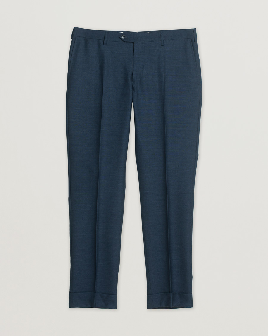 Gaiola Napoli Double Breasted Wool Suit Navy 50
