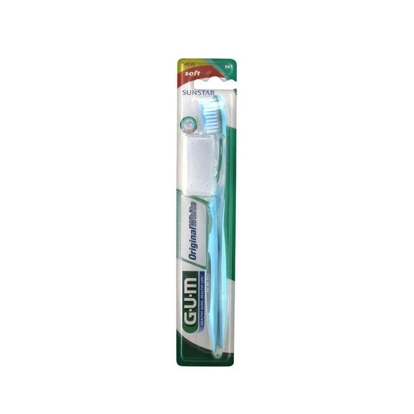 Brosse à dents GUM Original White Souple Compacte - 1 Unité