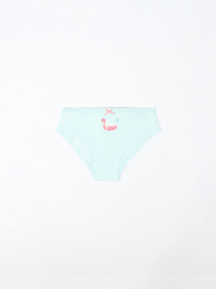 Pacote com 7 calcinhas hipster estampadas - Cores variadas
