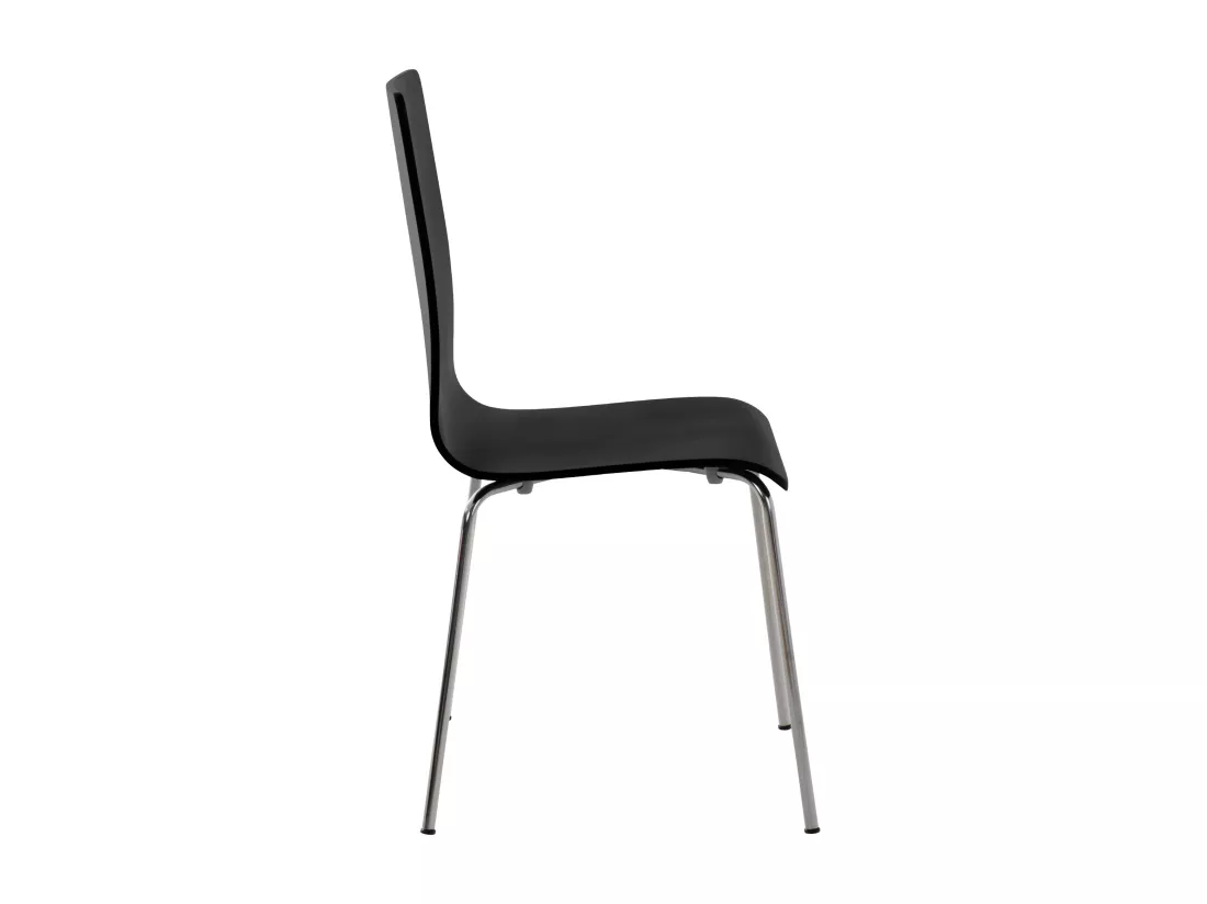 Lot de 8 Chaise de conférence - Bois & Antique - Noir - PEPE