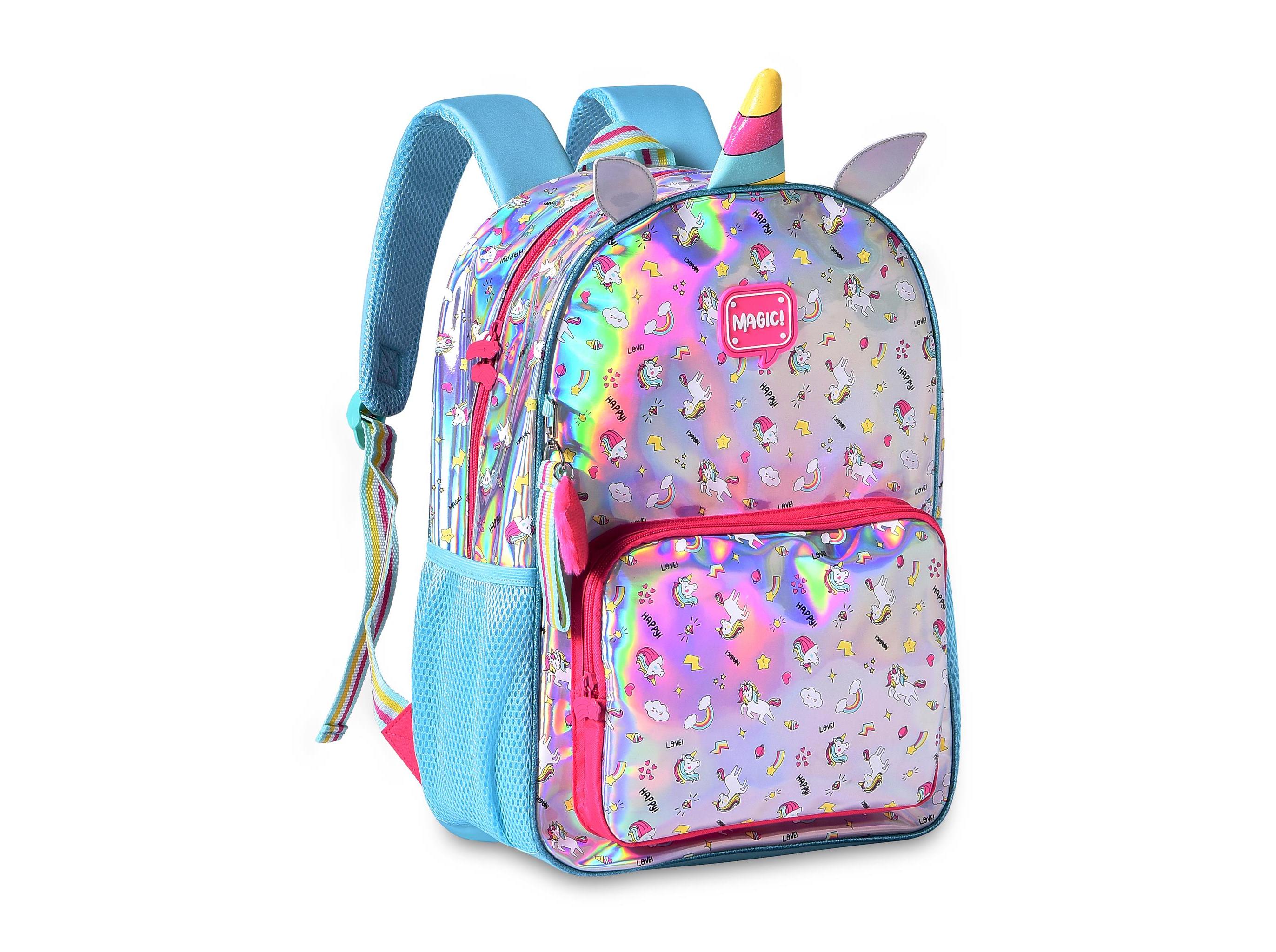 MOCHILA 1º CICLO CLIO UNICORNIO 40X30X13CM