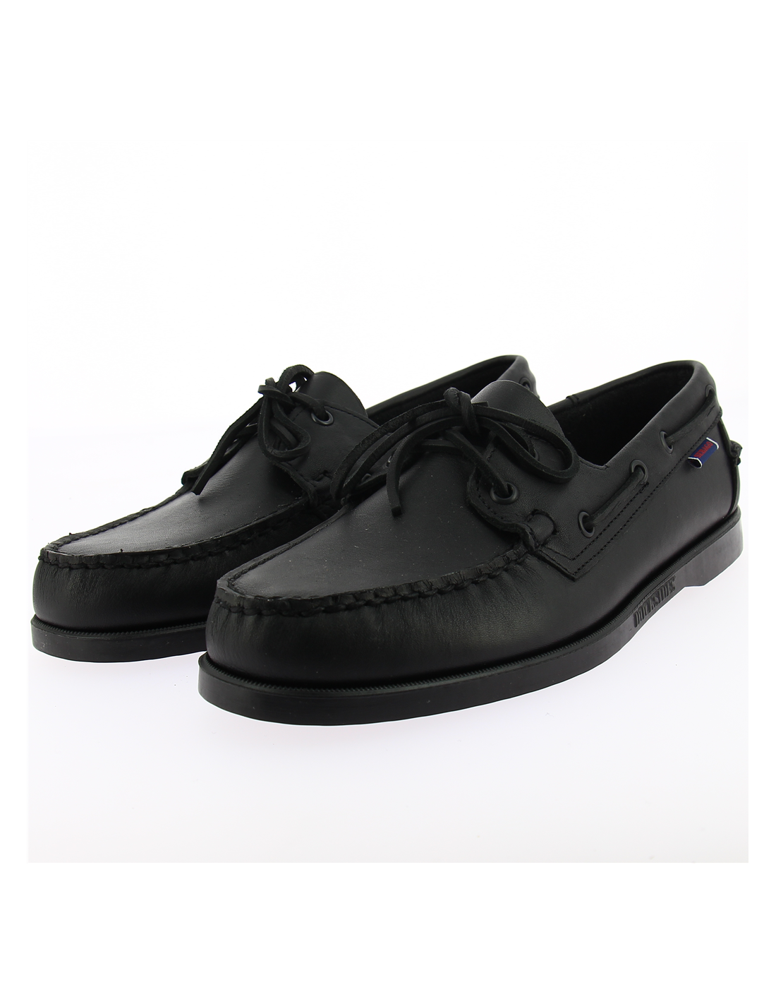 sebago mocassins bateaux homme docksides portland cuir noir