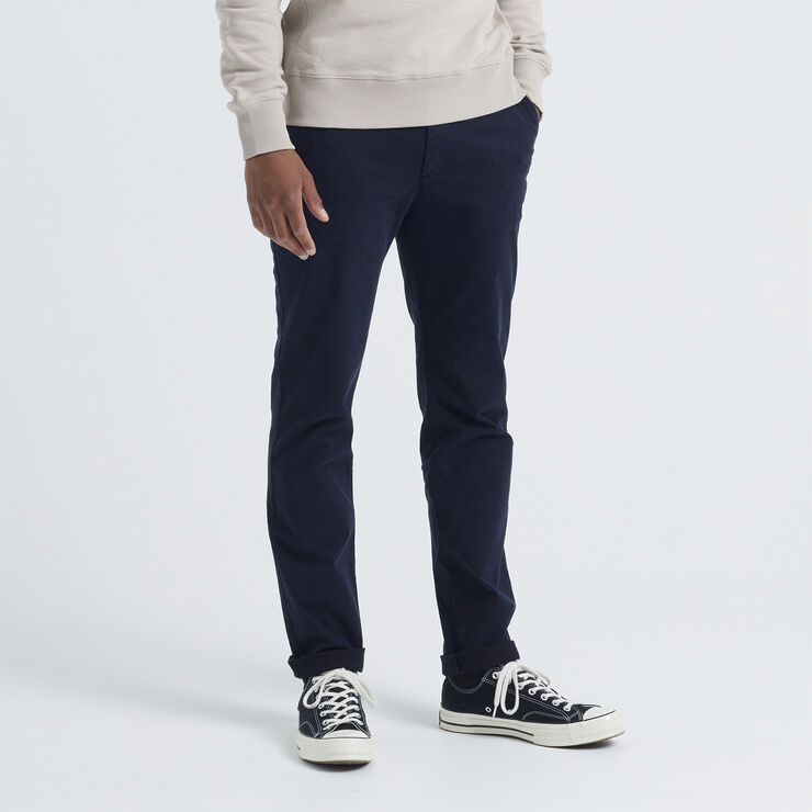 By Garment Makers The Organic Chino Pants Navy blazer