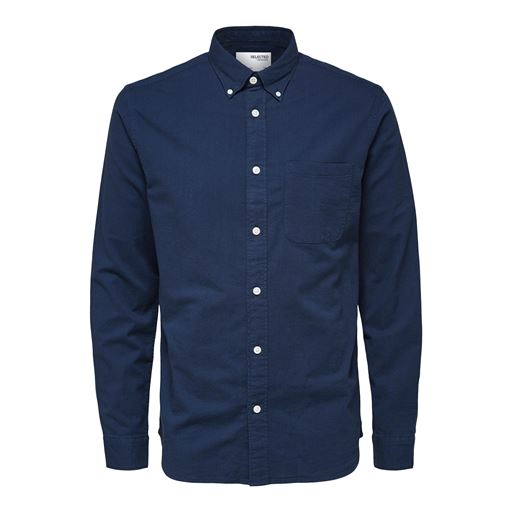 Selected Homme Regrick Skjorte, Moonlit Ocean, XL