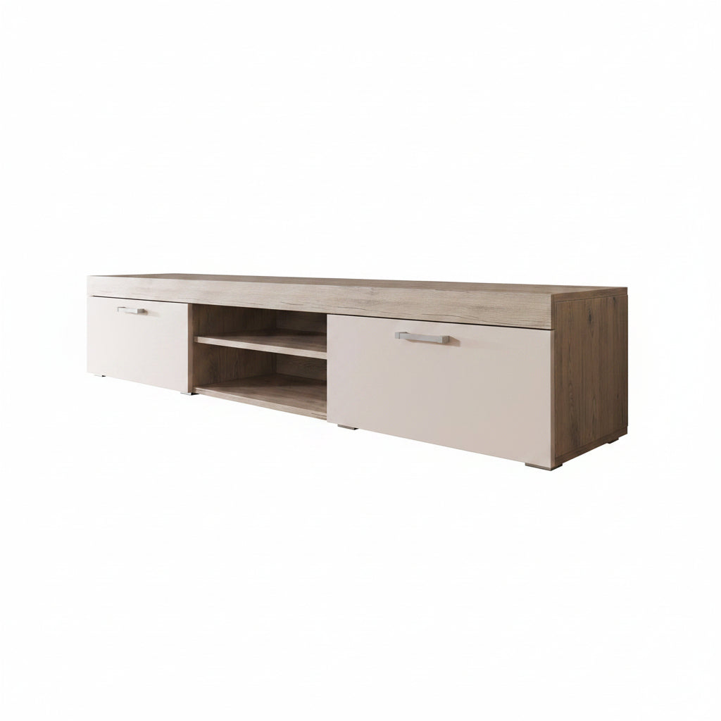 Slim - TV-Meubel - Creme/licht eiken - 200 cm