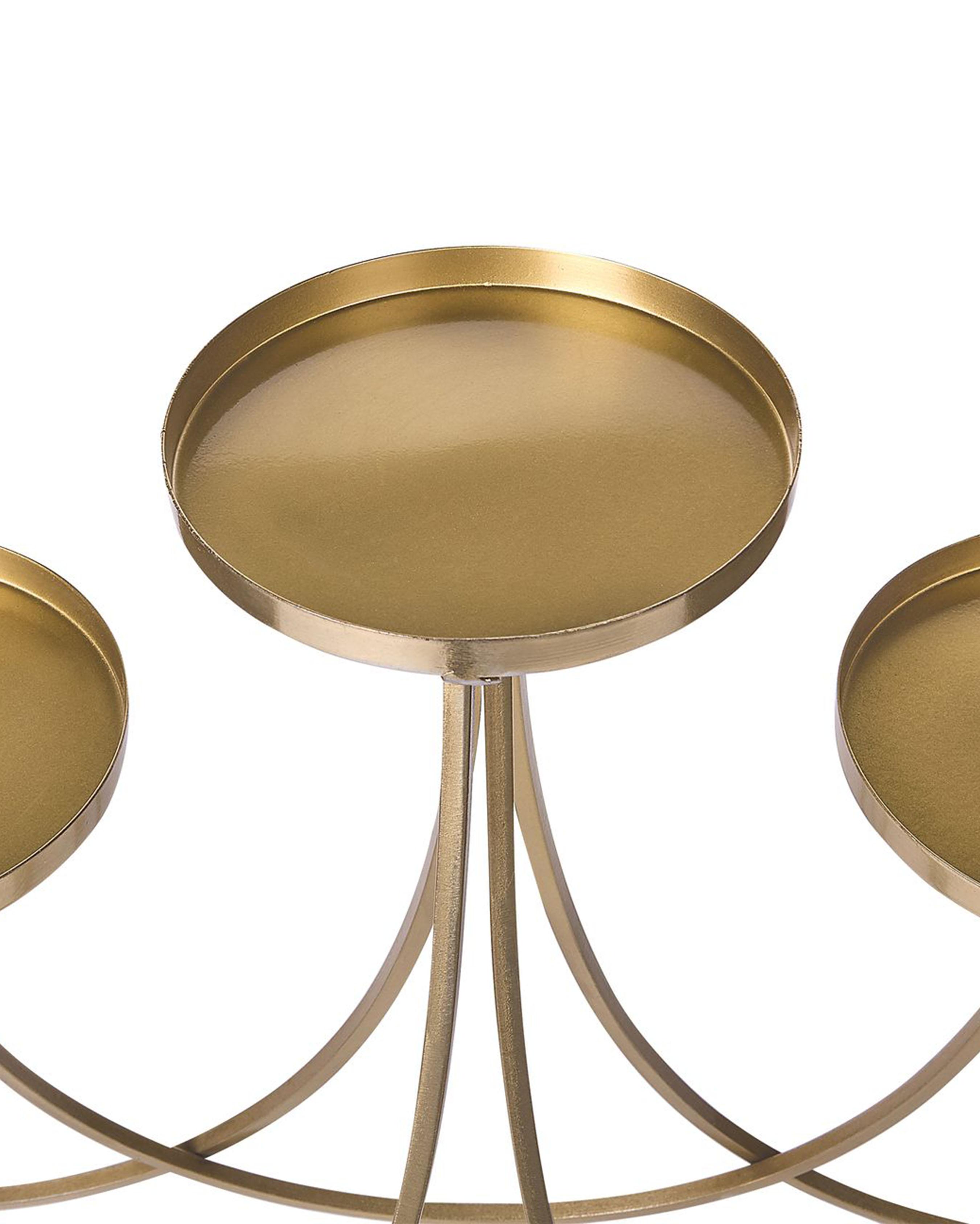 Kaarshouder BUARAN Metaal 38 cm Goud
