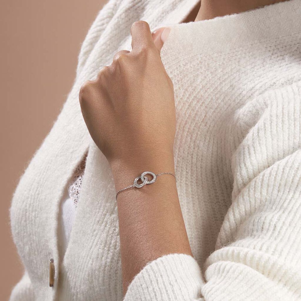 Bracelet Anne Argent Blanc Oxyde De Zirconium