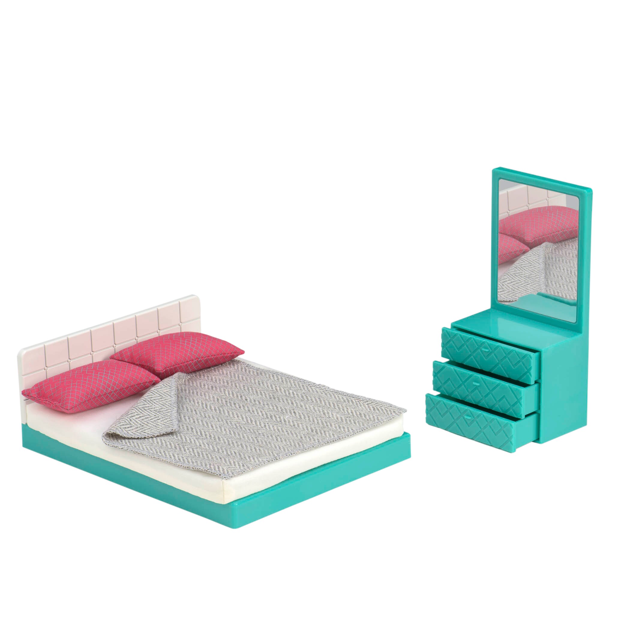 LORI Puppenhaus Schlafzimmer-Set
