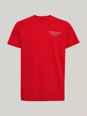Camiseta Essencial Slim Fit com Estampa de Logo