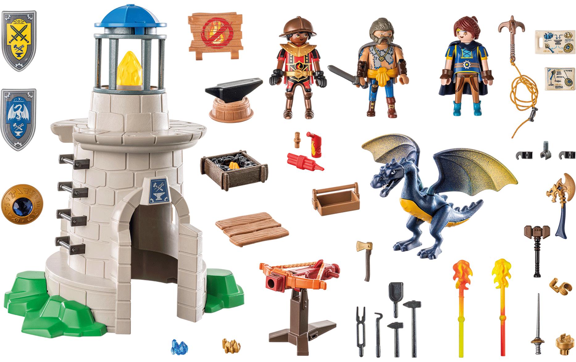Novelmore Ritterturm mit Schmied und Drache 71483Ritter-Spielset