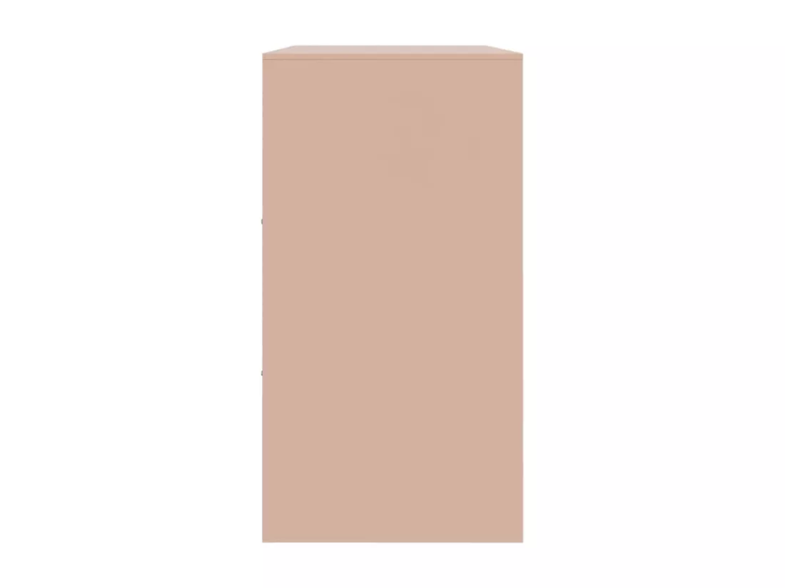 Buffet rose 99x39x73 cm acier