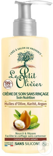 Le Petit Olivier Crème De Soin Sans Rinçage Soin Nutrition Huiles D'Olive/Karité/Argan 200ml