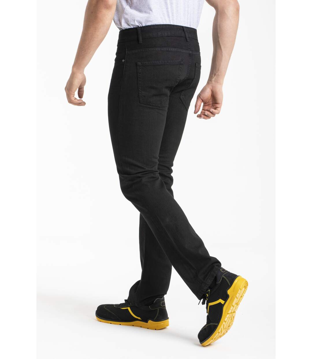 Jeans de travail coton coupe confort noir NOIR