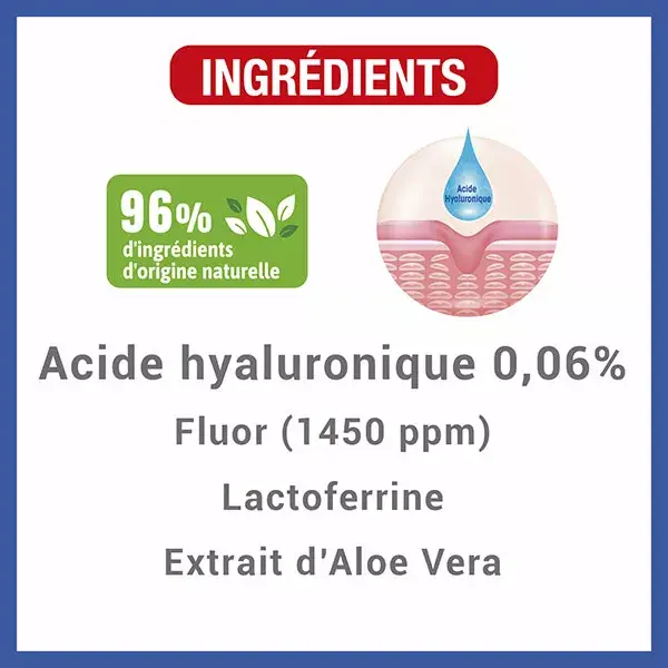 Creme dental Hyalugel com ácido hialurônico para inflamação gengival, sabor menta e limão, 75ml