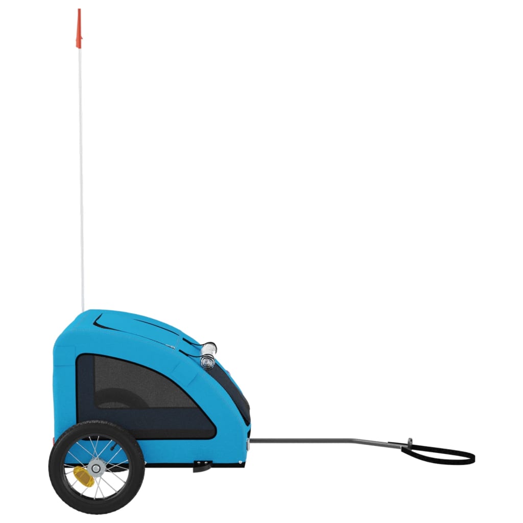 Remorque de vélo pour animaux de compagnie bleu