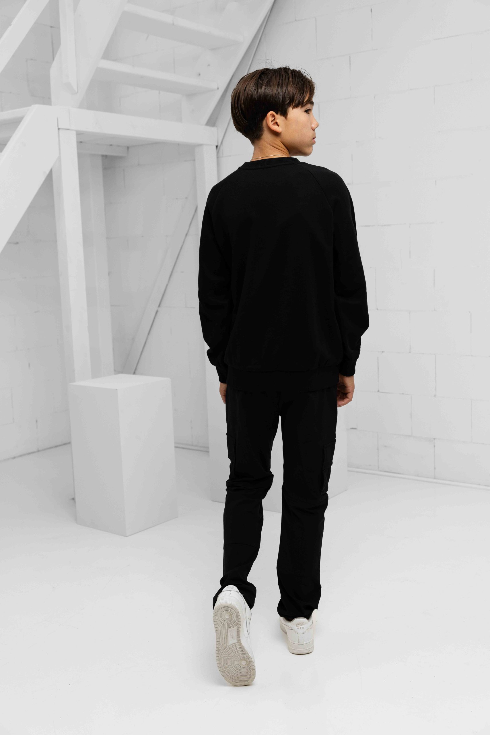 Balmain BX4P80 Sweater Kids Zwart