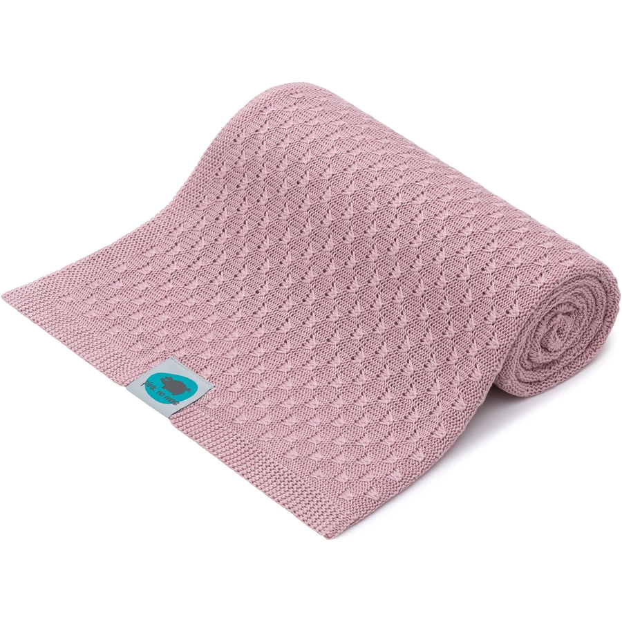 Pink No More Gewebte Decken rosa