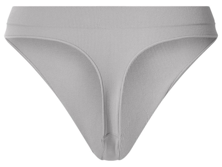 Set van 3 geribde dames strings