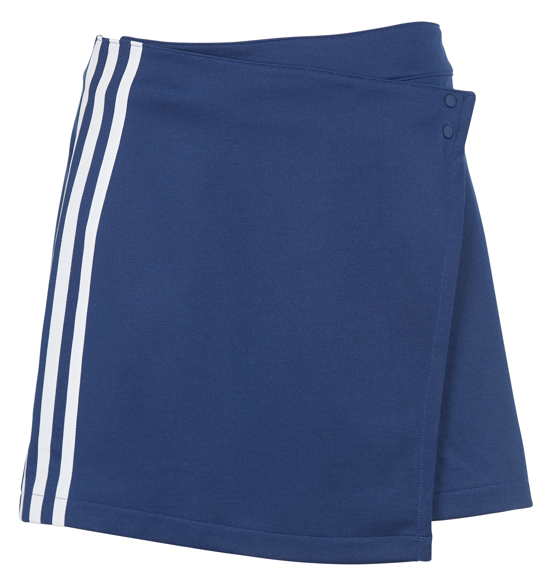 Jupe courte évasée en coton mélangé| Bleu