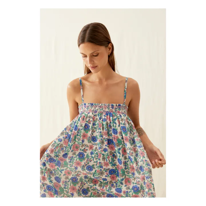 Louise Misha Robe Marcelina Meadow Coton Bio - Collection Femme | Bleu