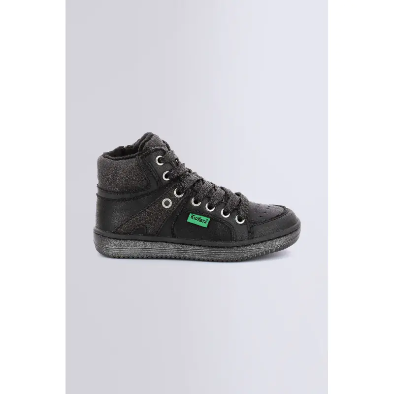 LOWELL NOIR BRILLANT (24-39) SNEAKERS HAUTES Synthétique Garçon