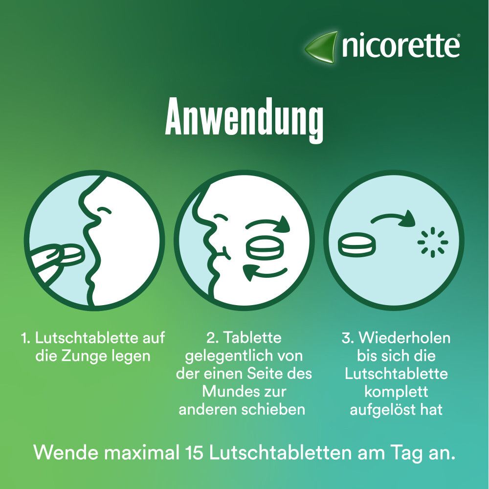 nicorette® Lutschtabletten 4mg freshmint- Jetzt 20% Rabatt sichern*