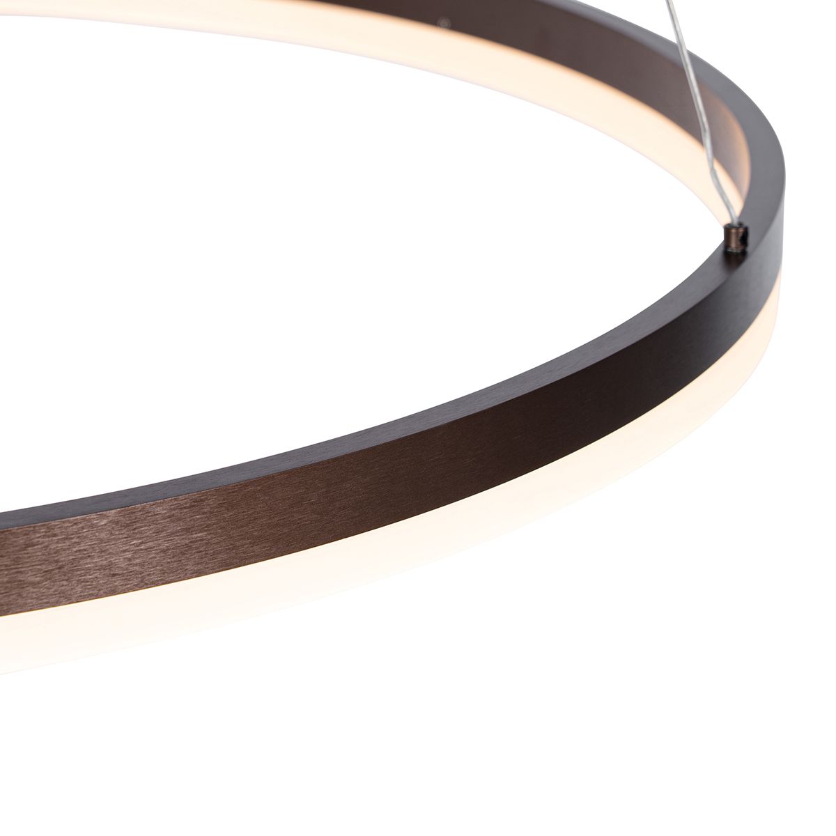 Hanglamp donkerbrons 80 cm incl. LED 3-staps dimbaar - Anello