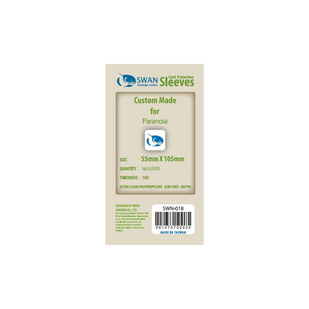 Swan Panasia - Card Sleeves Standard - 55x105mm - 160p