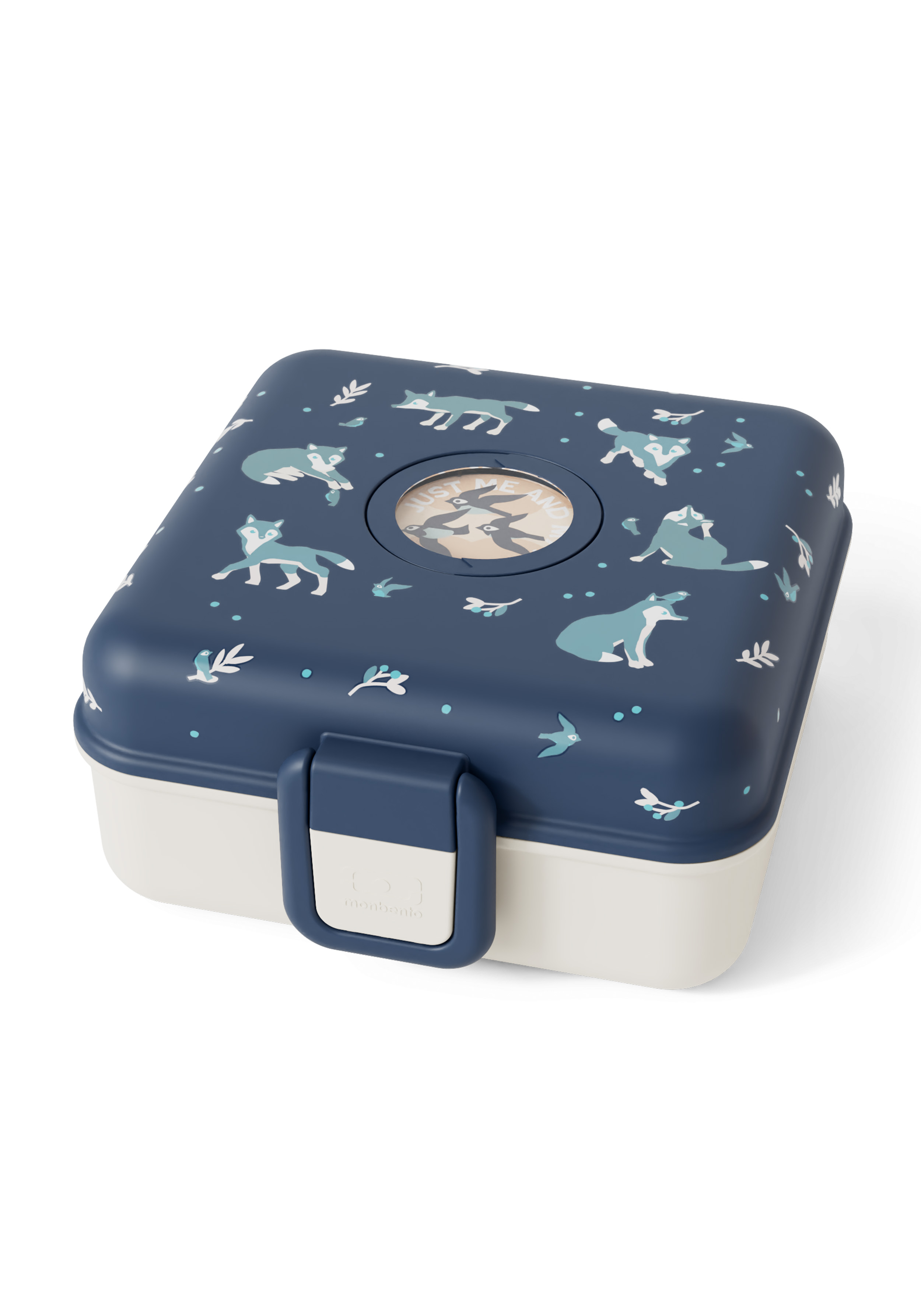 Monbento Kinder-Snack-Sandwichbox Blue Wolf