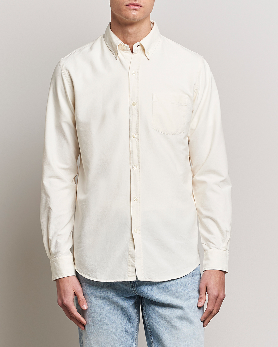 Colorful Standard Classic Organic Oxford Button Down Shirt Ivory White