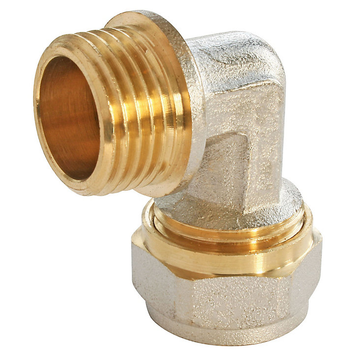 Raccord coudé à compression pour tube Multicouche Ø20 - coude mâle 15/21 (1/2